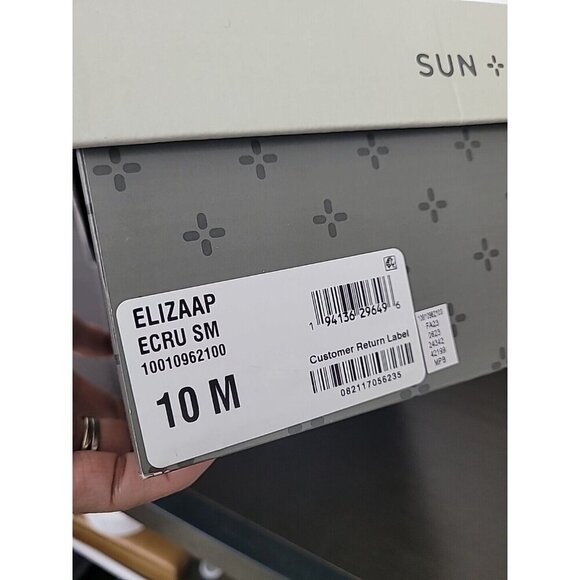 NEW Sun + Stone Womens Elizaap Ecru Ankle Booties Size 10M - Picture 9 of 10